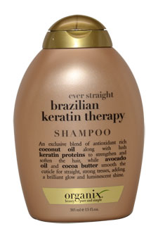 Ever Straight Brazilian Keratin Therapy Shampoo by Organix for Unisex - 13 oz Shampoo
