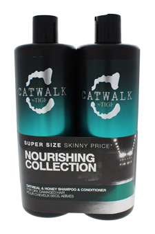 Catwalk Oatmeal & Honey Kit by TIGI for Unisex - 2 Pc Kit 25.36 oz Shampoo, 25.00 oz Conditioner