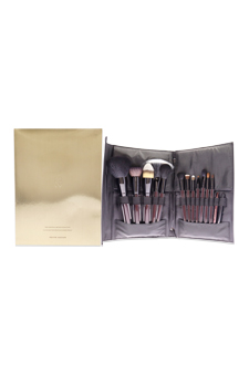 The Essential Brush Collection by Kevyn Aucoin for Women - 14 Pc kit Large Blush/Powder Brush, Super Soft Buff Powder Brush, Foundation Brush, Large Fan Brush, Blush Brush, Contour Brush, Sculpting Brush, Blender/Concealer Brush, Concealer Brush, Base/Sha