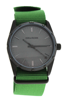 ZVF219 Fusion - Black/Green Nylon Strap Watch by Zadig & Voltaire for Unisex - 1 Pc Watch